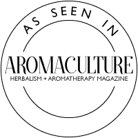 as seen in aromaculture herbalism + aromatherapy magazine
