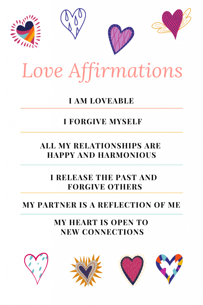 list of love affirmations