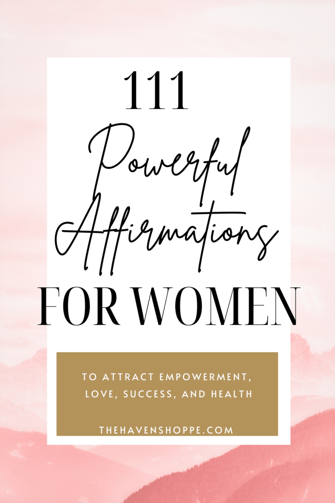 111 Powerful Affirmations for Women pin