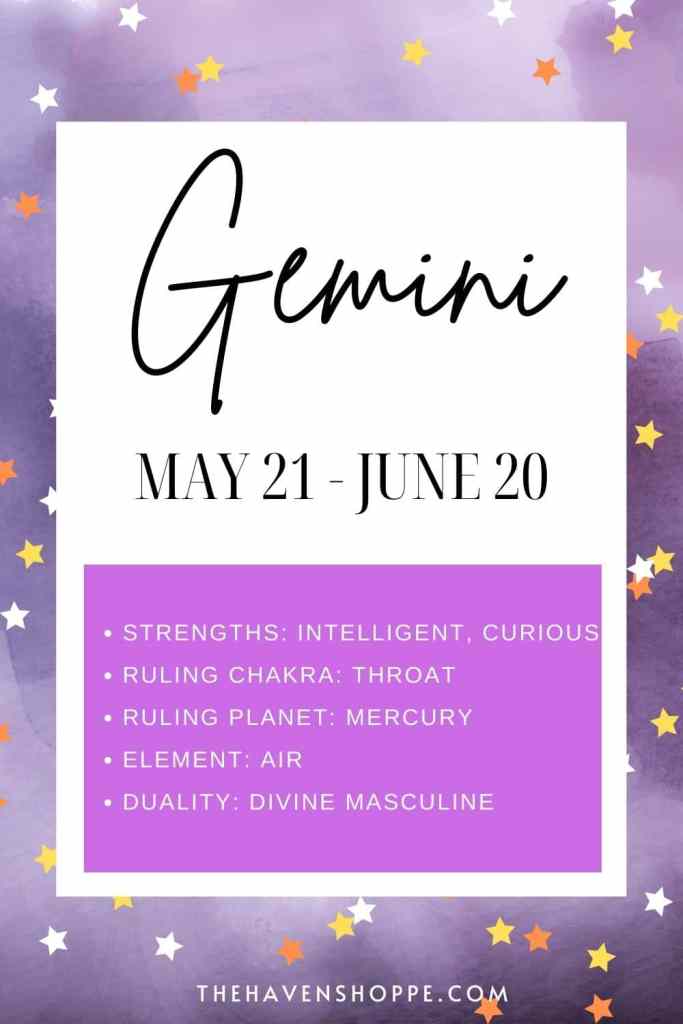 Gemini zodiac sign meaning pin