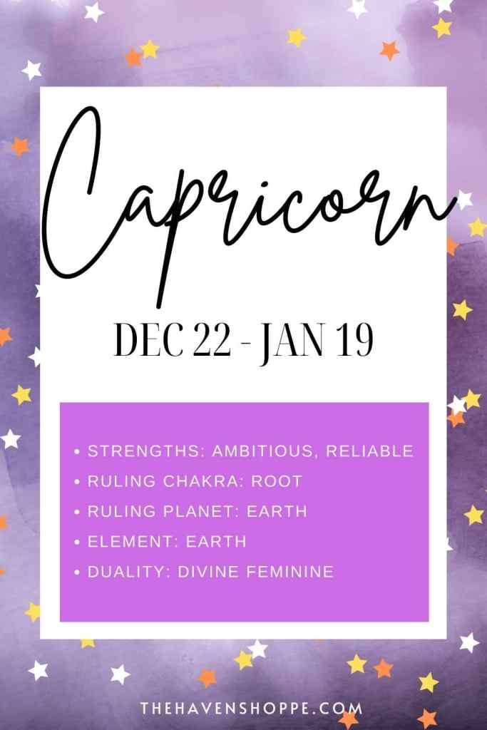 capricorn zodiac sign meaning pin