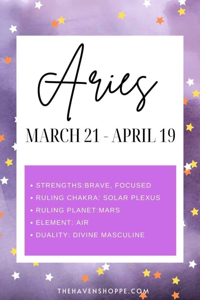 Aries zodiac sign meaning pin