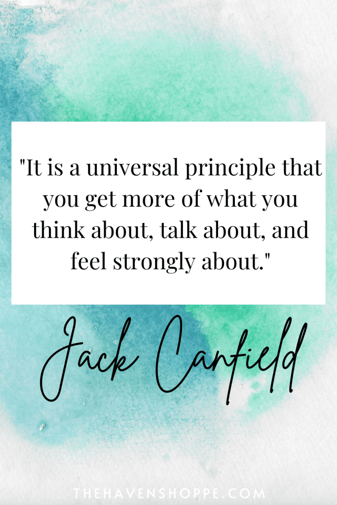 Jack Canfield manifestation quote