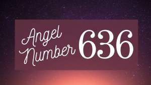 angel number 636 on purple background