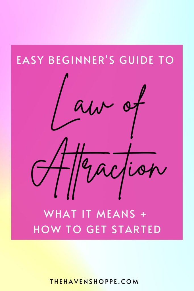 law of attraction meaning pin
