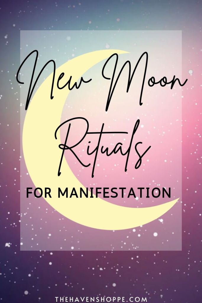 new moon ritual for manifestation pin