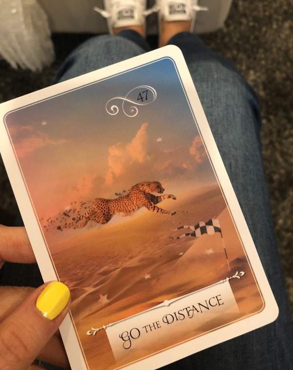 Go The Distance card from Wisdom of the Oracle deck