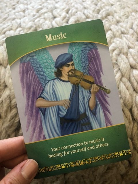 music card from life purpose oracle card deck