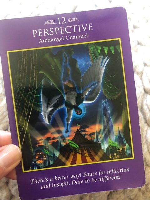 perspective card from archangel power tarot deck