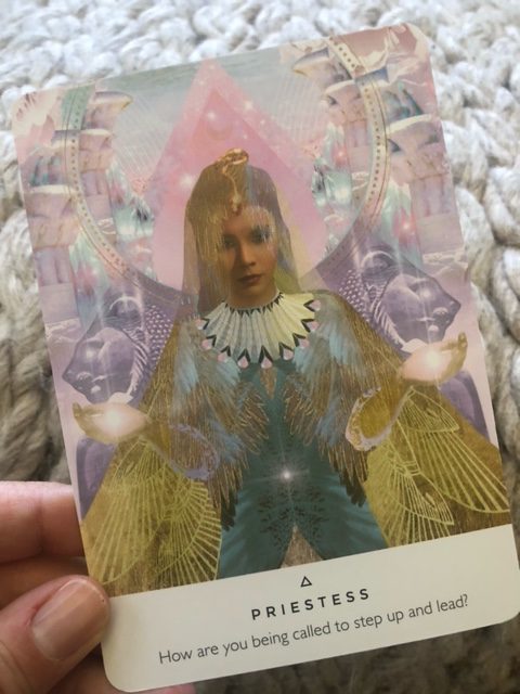priestess card from work your light oracle deck