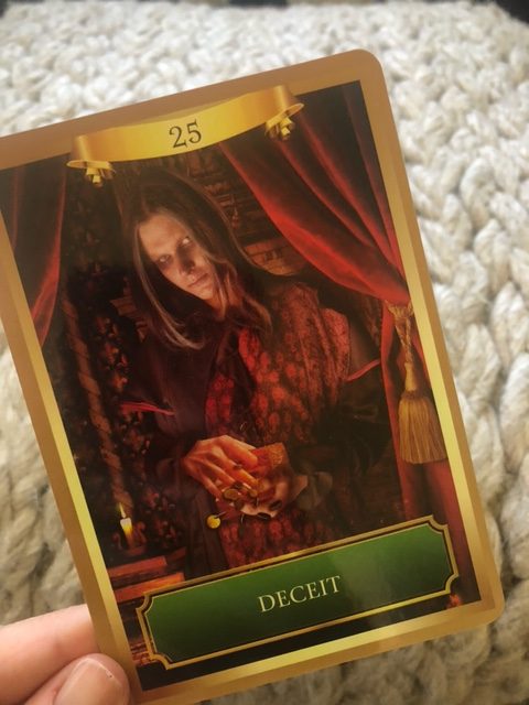 deceit card from energy oracle deck