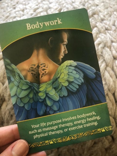 bodywork card from life purpose oracle card deck