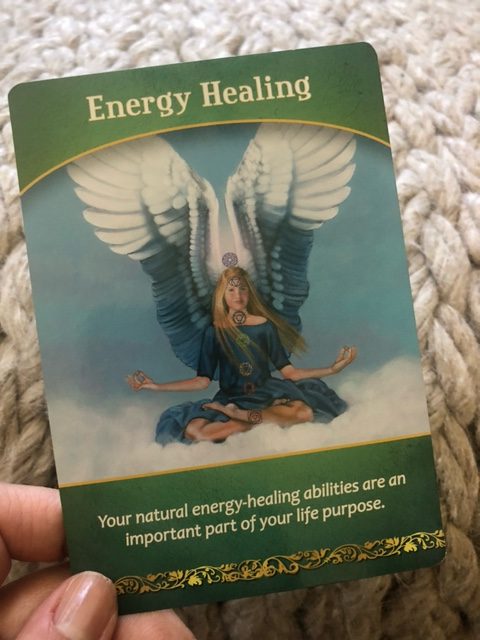 energy healing card from life purpose oracle card deck
