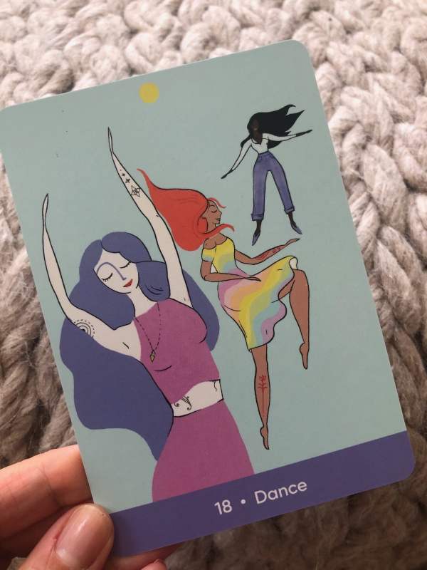 dance card from sacred self-care-deck