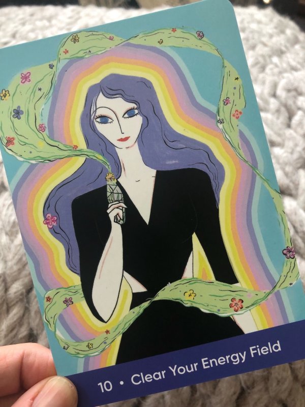 clear your energy card from sacred self-care-deck
