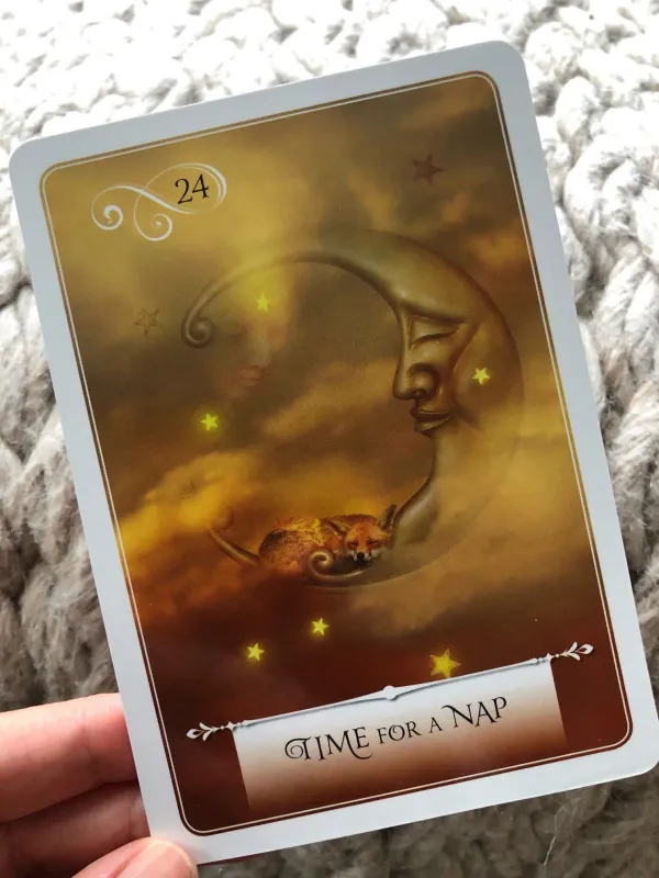 nap card from wisdom of the oracle deck