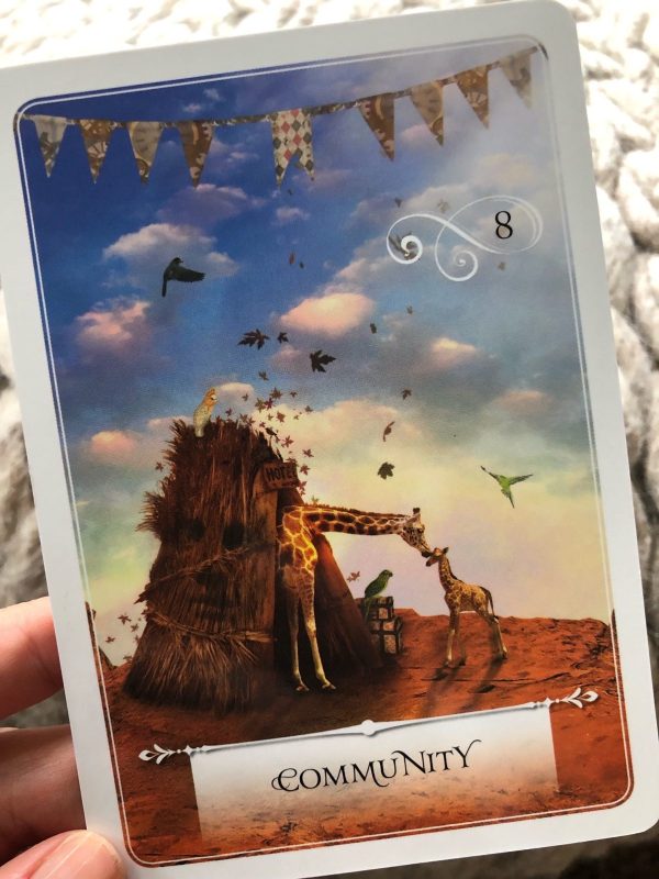 community card from wisdom of the oracle deck