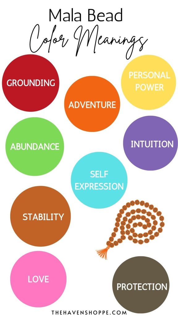 mala beads color meaning list