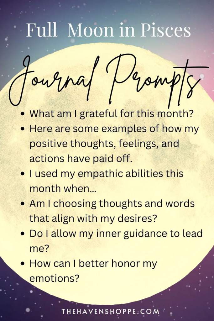 full moon in pisces journal prompts