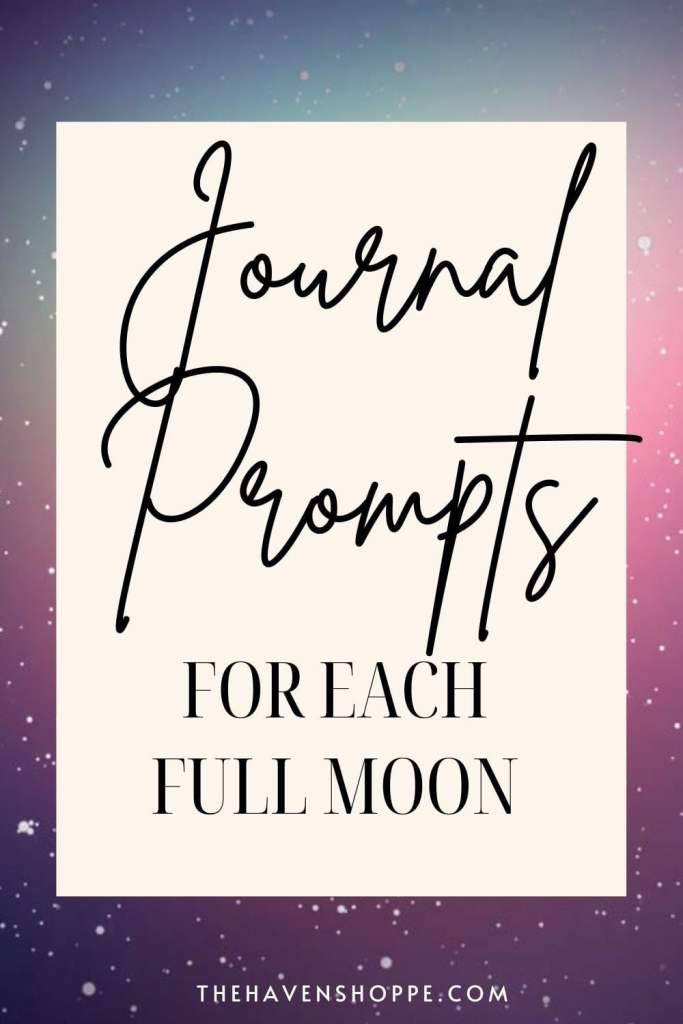 full moon journal prompts pin