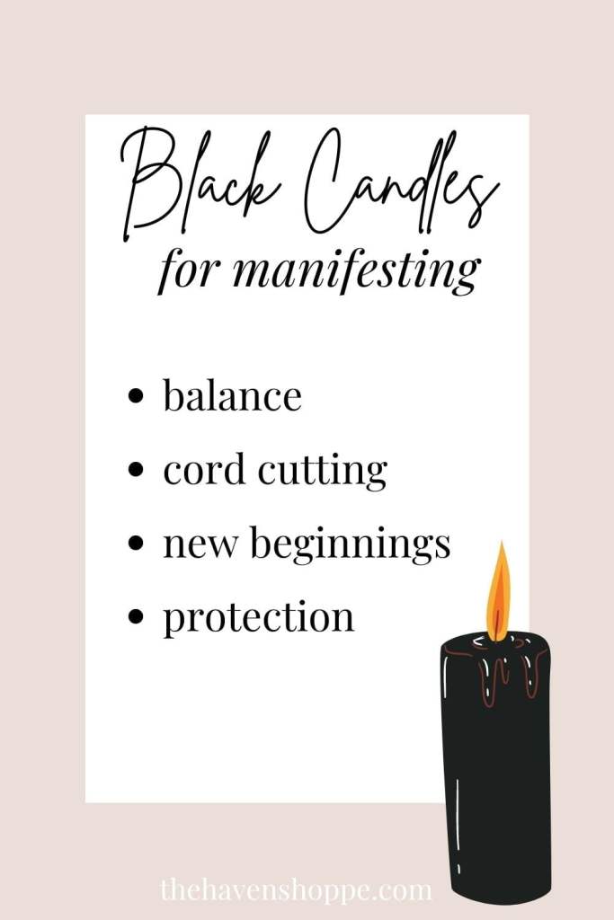 black candles for manifestation pin