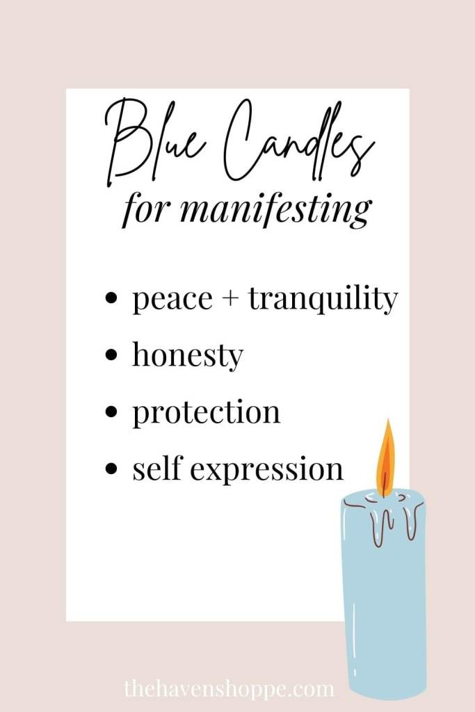blue candle for manifestation pin