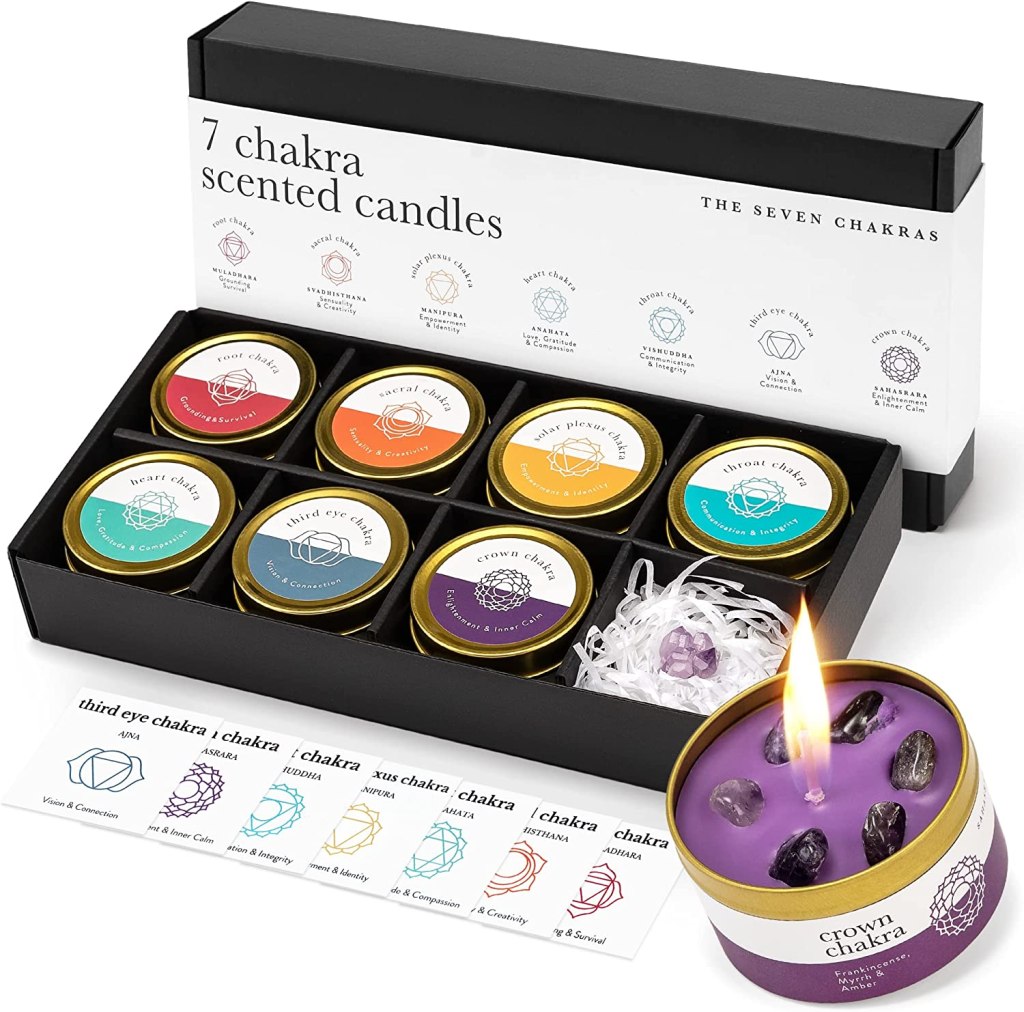 chakra candle set from Amazon