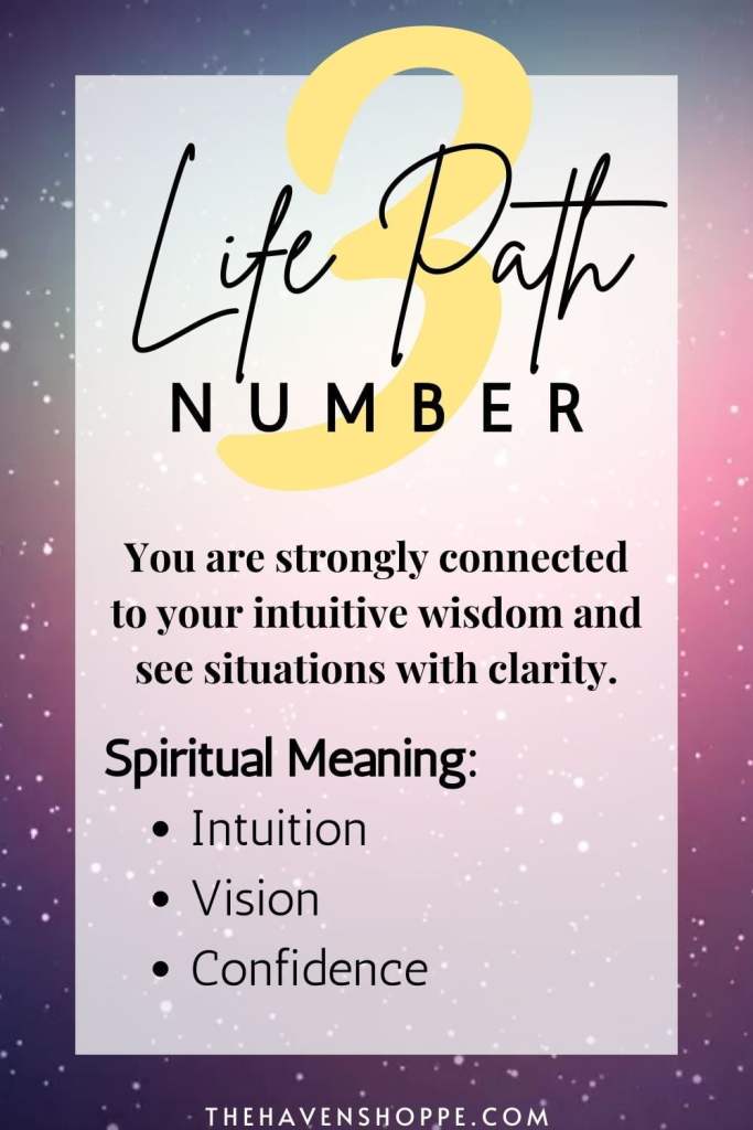 life path 3 spiritual meaning
