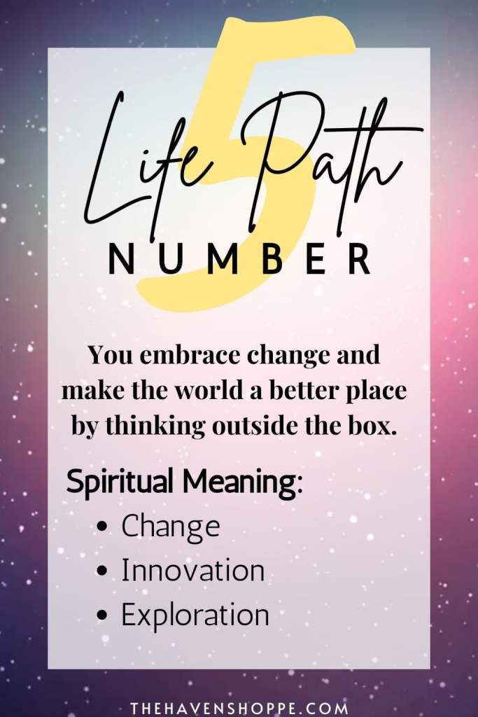 life path number 5 meaning