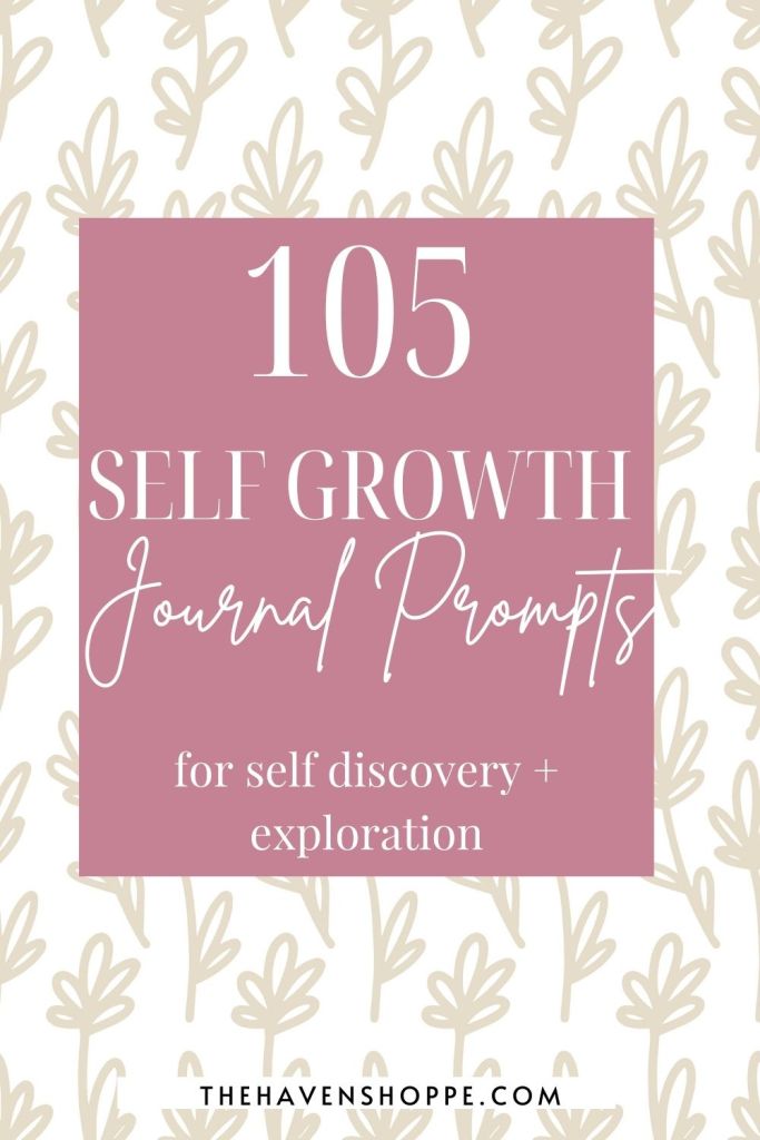 105 journal prompts for self growth pin