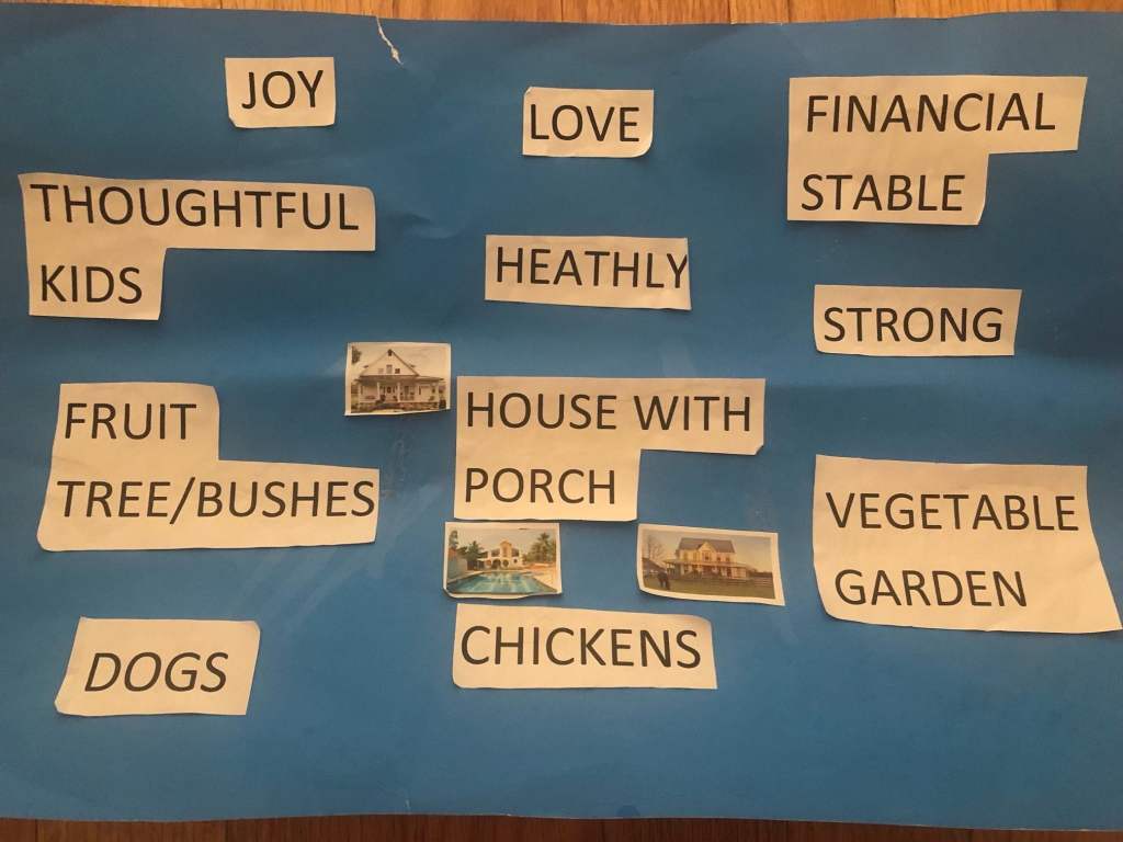word based vision board example