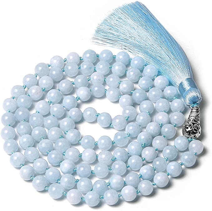 blue mala beads