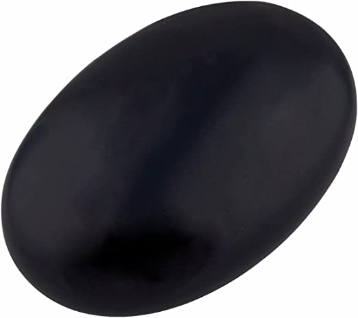 black obsidian tumbled stone