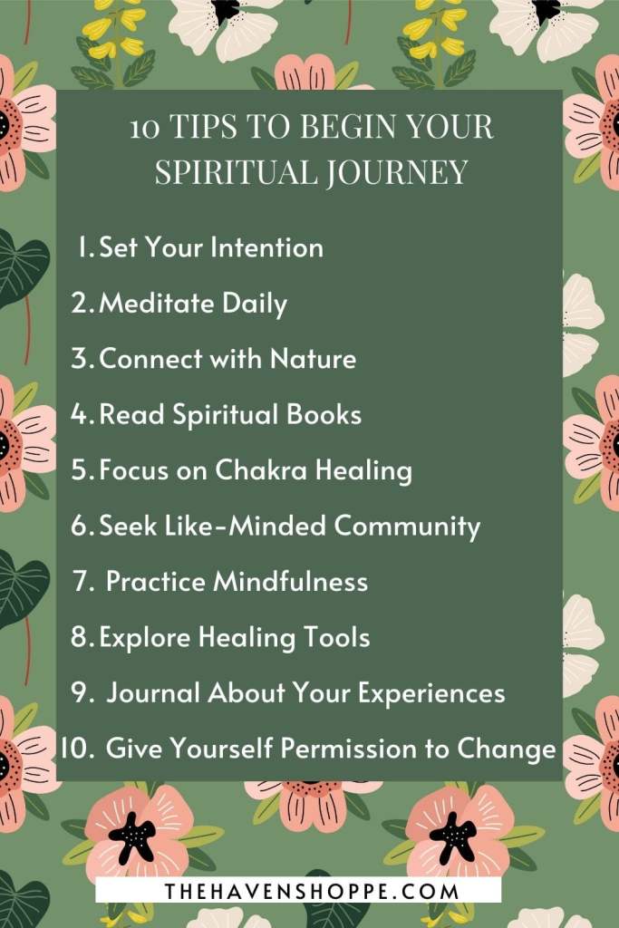 List of 10 tips for spiritual beginners