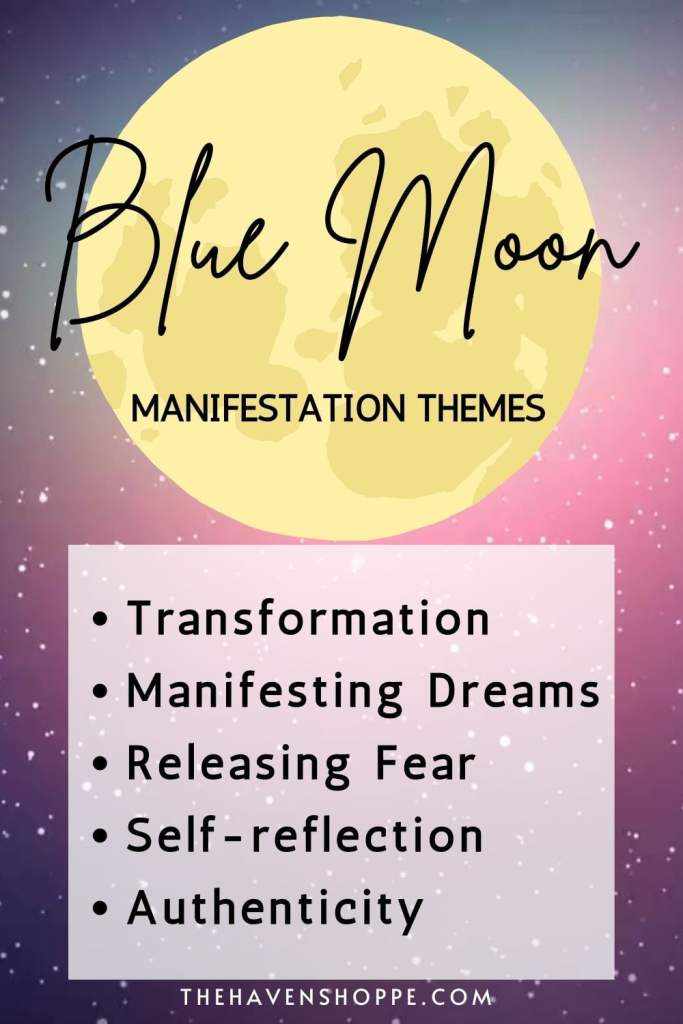 Blue Moon manifestation themes list