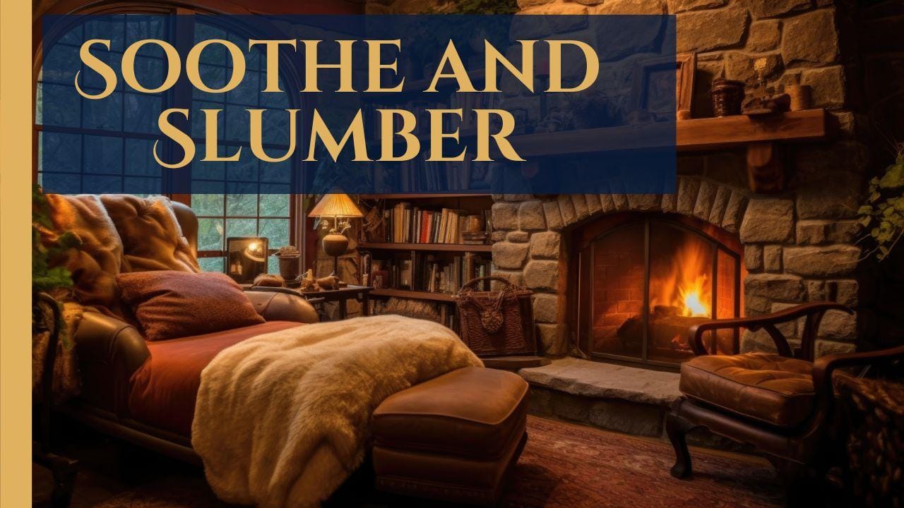 armchair next to fireplace