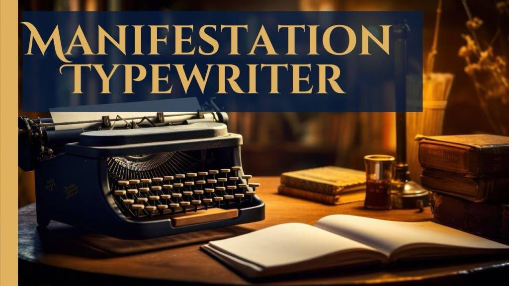 ai-created typewriter on desk