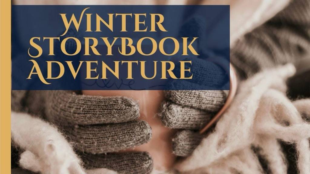 gloved hands holding mug