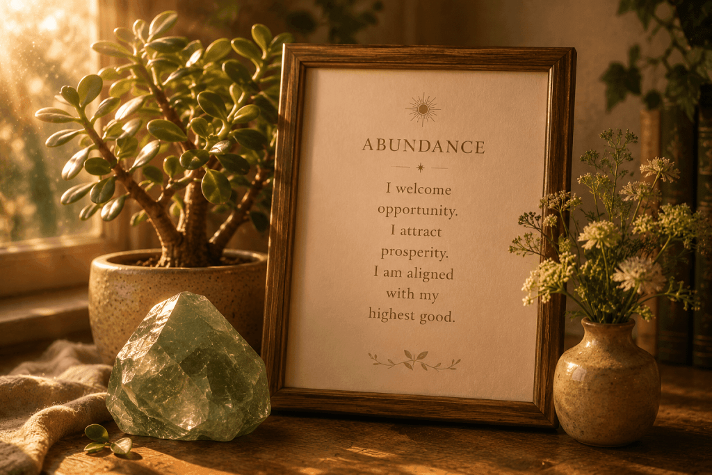 abundance altar